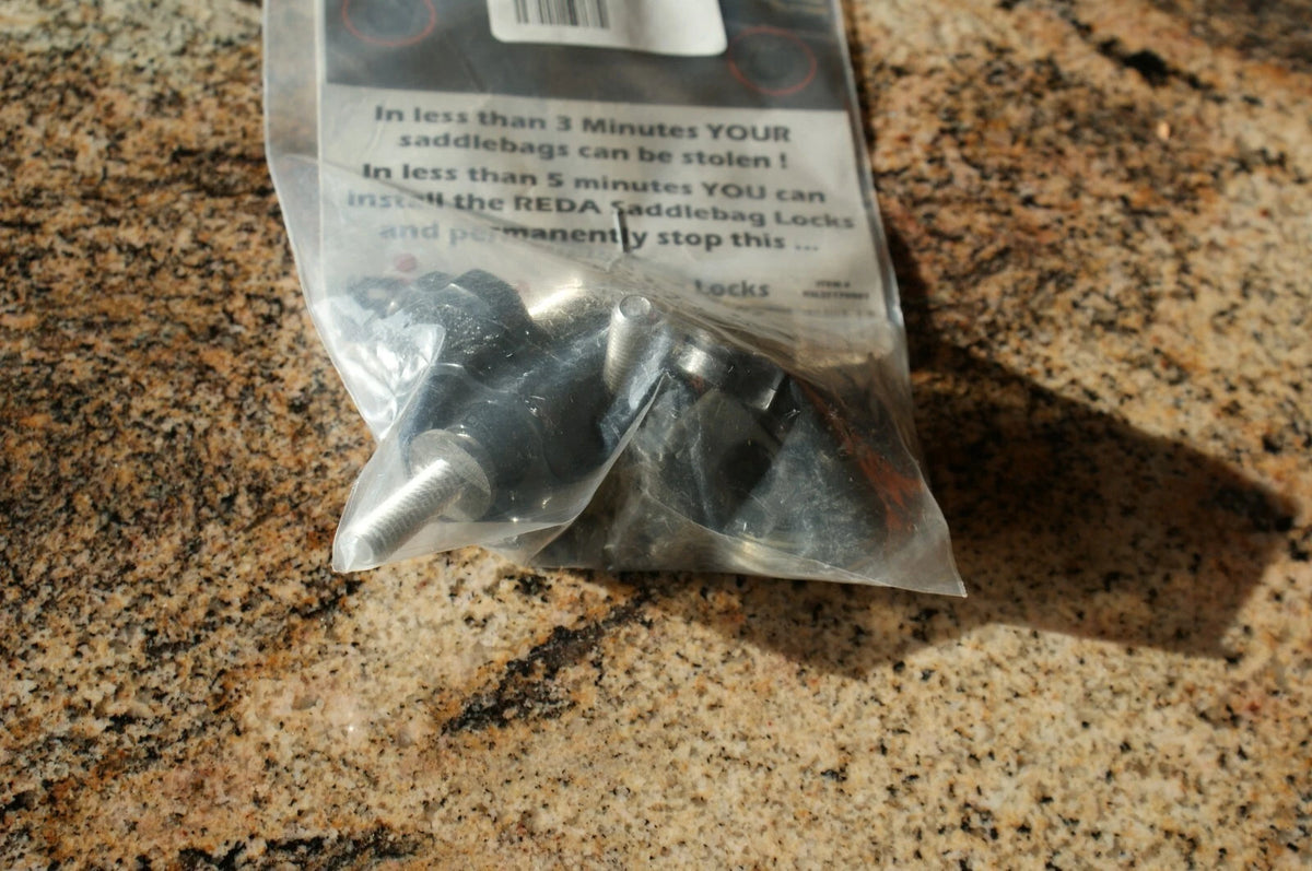 REDA saddle bag lock / mount knob kit 4 Harley Davidson 3501-1260