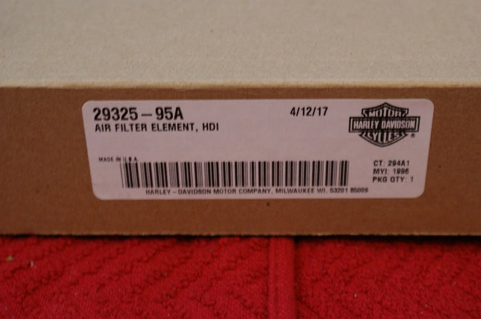 Genuine OEM HARLEY-DAVIDSON Air Filter 29352-95