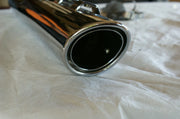 Cobra 6106 Chrome Twins 4" Scallop Slash Cut RIGHT Muffler Harley FLH/T 95-16