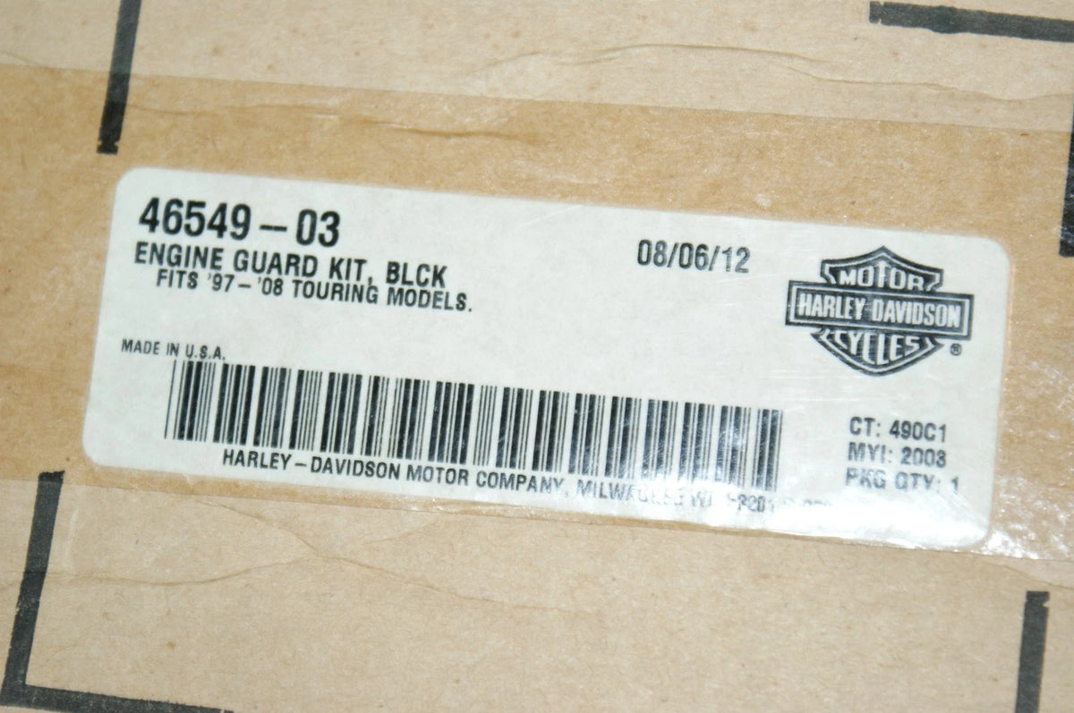 Genuine Harley Davidson BLACK engine guard kit 46549-03