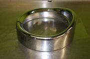 HARLEY-DAVIDSON 7" headlamp trim ring bezel surround Chrome with visor used NICE
