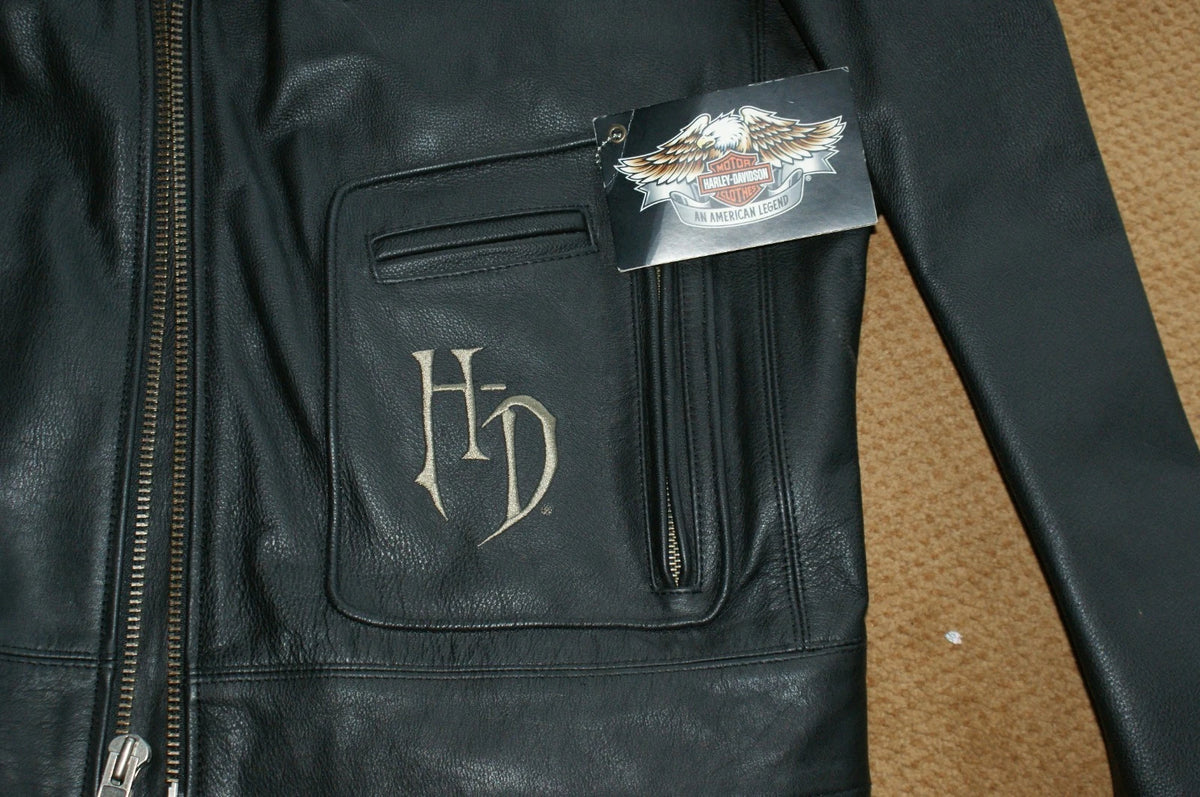 NEW Harley Davidson Womens MEDIUM Relic 97147-07VM Leather Jacket