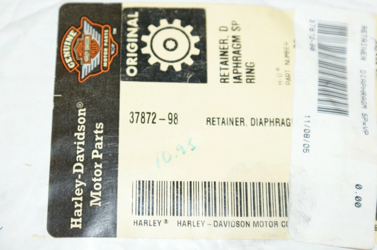 NEW Genuine OEM Harley Davidson retainer diaphragm spring 37872-98