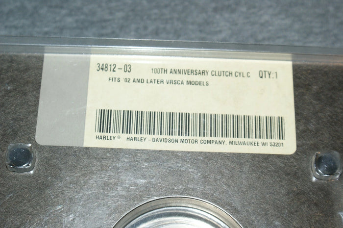 HARLEY DAVIDSON VRSC 100TH ANNIVERSARY CLUTCH CYL COVER PN 34812-03