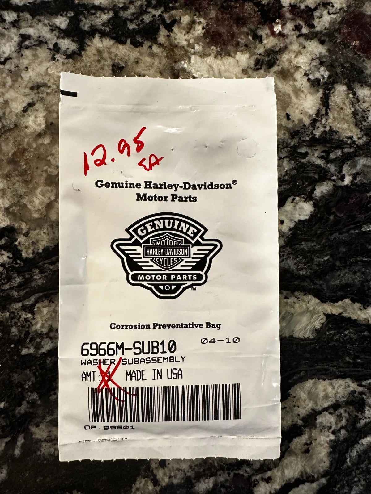 1 NOS Harley Davidson Washers Subassembly 6966M-SUB10
