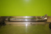 Motorcycle Bobber Fishtail style muffler 35" Chrome 1 1/2" inlet
