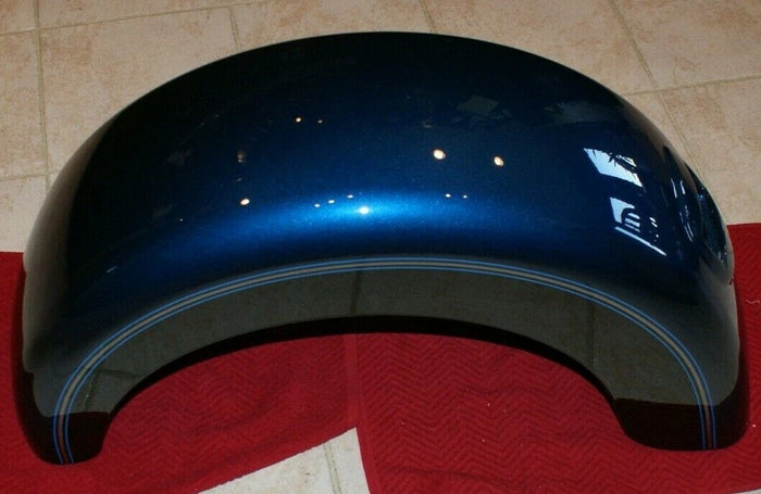 OEM Genuine Harley Davidson Rear Fender LEFT Legendary Blue/ Black 83000122EEM