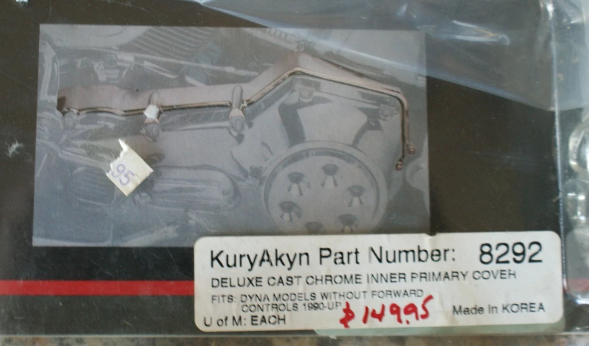 Kuryakyn 8292 Harley Dyna chrome inner primary cover - Used for display only