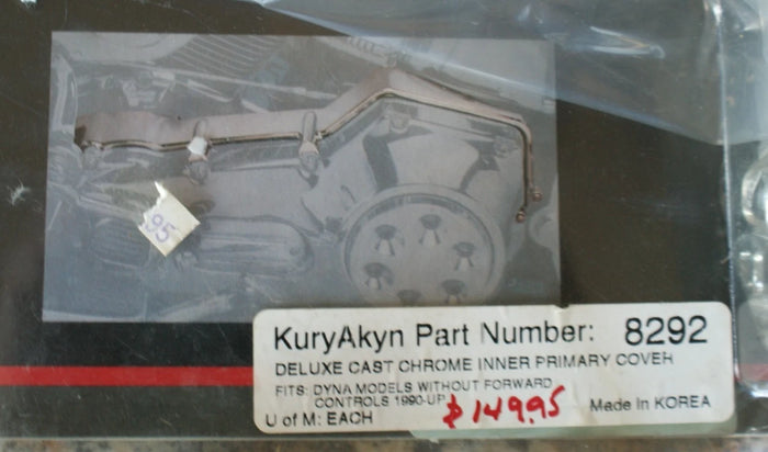 Kuryakyn 8292 Harley Dyna chrome inner primary cover - Used for display only