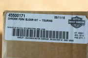 NOS Harley Davidson 45500171 Chrome Fork Slider kit - used for dealer display
