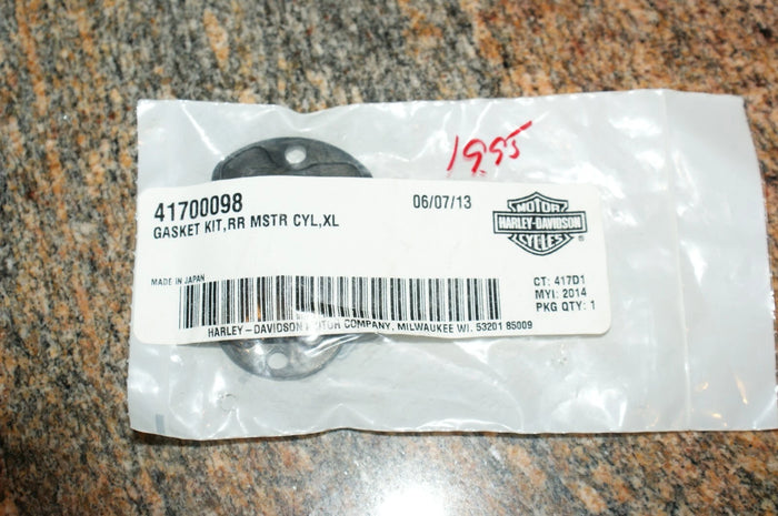 Genuine Harley Davidson Gasket Kit Rear master cylinder XL 41700098