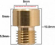 Genuine Mikuni Carburetor Large Thread Round Main VM11/22 PICK YOUR JET SIZE