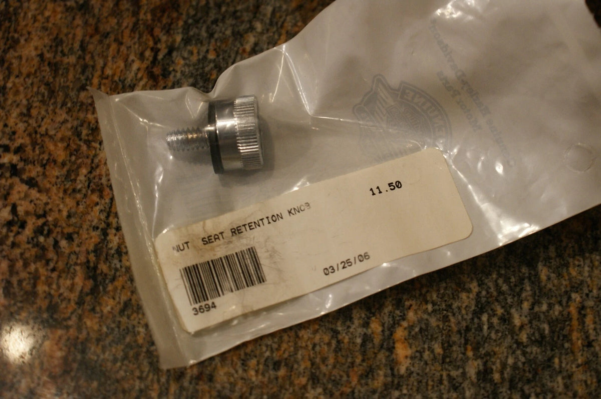NOS Harley Davidson Nut Seat retention knob 3694