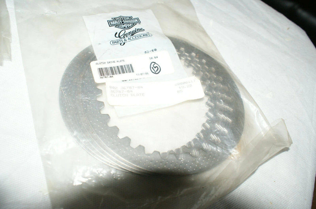 NOS Harley Davidson OEM Clutch drive plate 5 pieces 36787-84 1984-90 XL