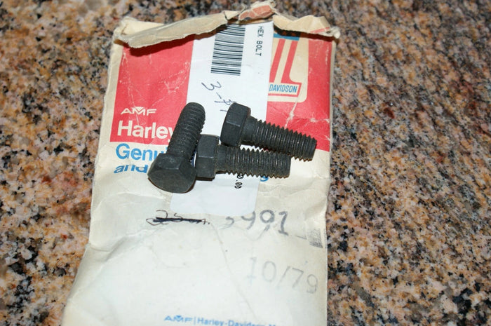 Genuine Harley Davidson Hex Bolt - Parkerized 3991 You get 3 bolts