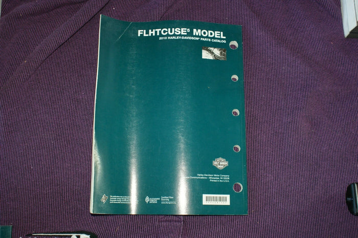 Genuine OEM Harley Davidson 2010 FLHTCUSE5 Parts Catalog 99428-10