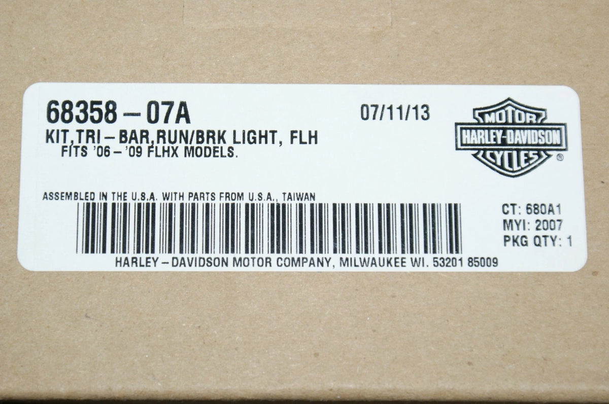Genuine Harley Davidson Tri - Bar run brake light kit 68358-07