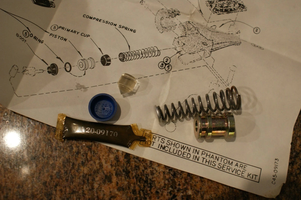 NOS Genuine Harley-Davidson master cylinder piston kit 45003-85 MISSING PARTS!