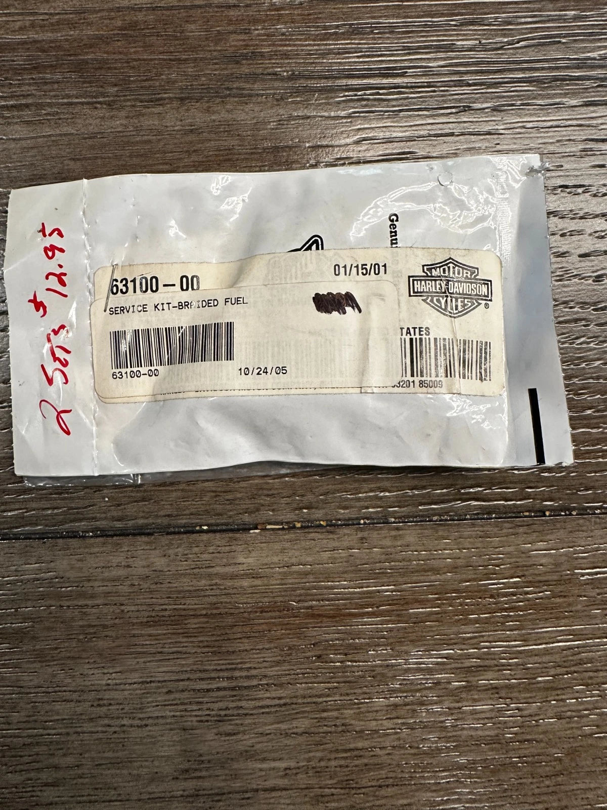 Lot Of 3 NOS Harley Davidson Service Kit-Braided Fuel 63100-00