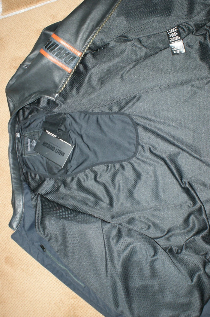 Brand New Harley Davidson Mens Victory Lane Leather Jeacket 98000-23VM size 4XL