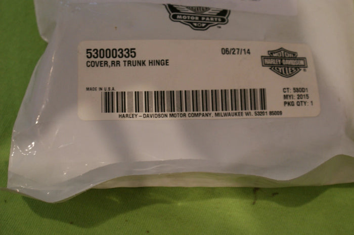 @ Genuine OEM Harley Davidson Cover Rear Trunk Hinge 53000335