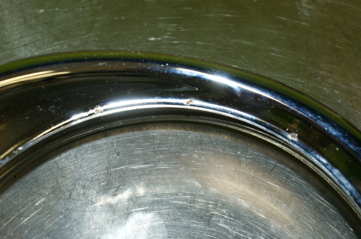 HARLEY-DAVIDSON 7" headlamp trim ring bezel surround Chrome with visor used NICE