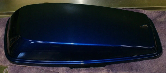 HARLEY DAVIDSON LEFT Saddlebag LID COVER Superior Blue DEALER TAKE OFF BEAUTIFUL 90201055DWC