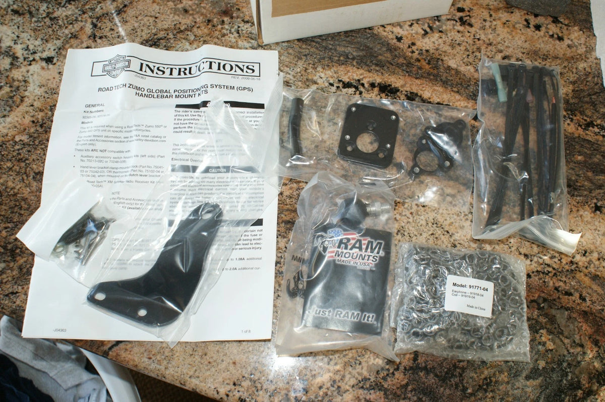 NOS Genuine HARLEY-DAVIDSON Kit Handlebar mount Roadtech Zumo 92365-08