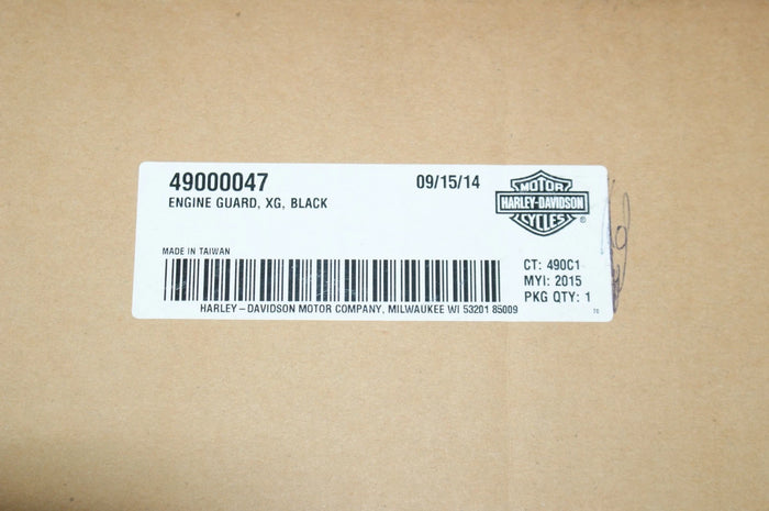 Genuine OEM Harley Davidson Engine Guard XG Black 49000047