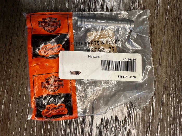 Lot Of 2 NOS Harley Davidson Hose Nipple Fitting 63792-77