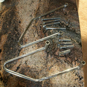 Drag Specialties Chrome Saddlebag Supports 4 Harley Davidson 3501-0304