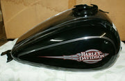2008 HARLEY-DAVIDSON FLHTC Vivid Black w pinstripes fuel gas tank 61360-08BHY