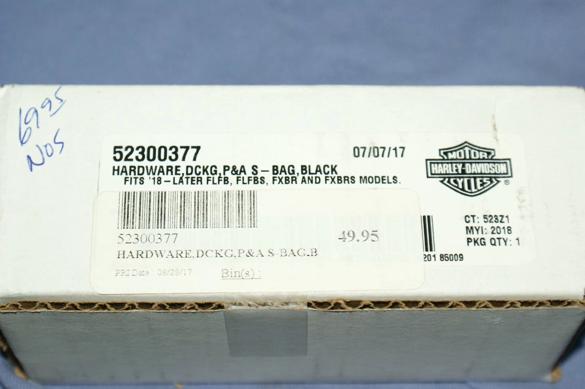 NEW Genuine OEM Harley Davidson Docking Hardware s-bag Black 18+ FLFB, FXBR NOS