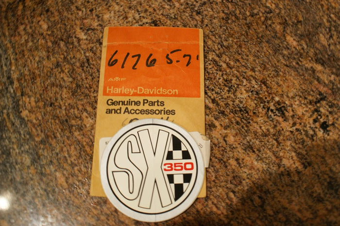 NOS Genuine OEM HARLEY-DAVIDSON SX350 sticker decal 61765-71
