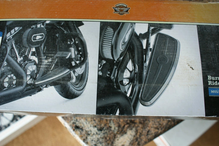 NOS Genuine Harley Davidson BURST Rider Footboard Kit 50500244 USED 4 DISPLAY