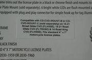 Custom Dynamics License plate LED CVO Chrome LED 4 Harley Davidson lpf-rad-cvo-c