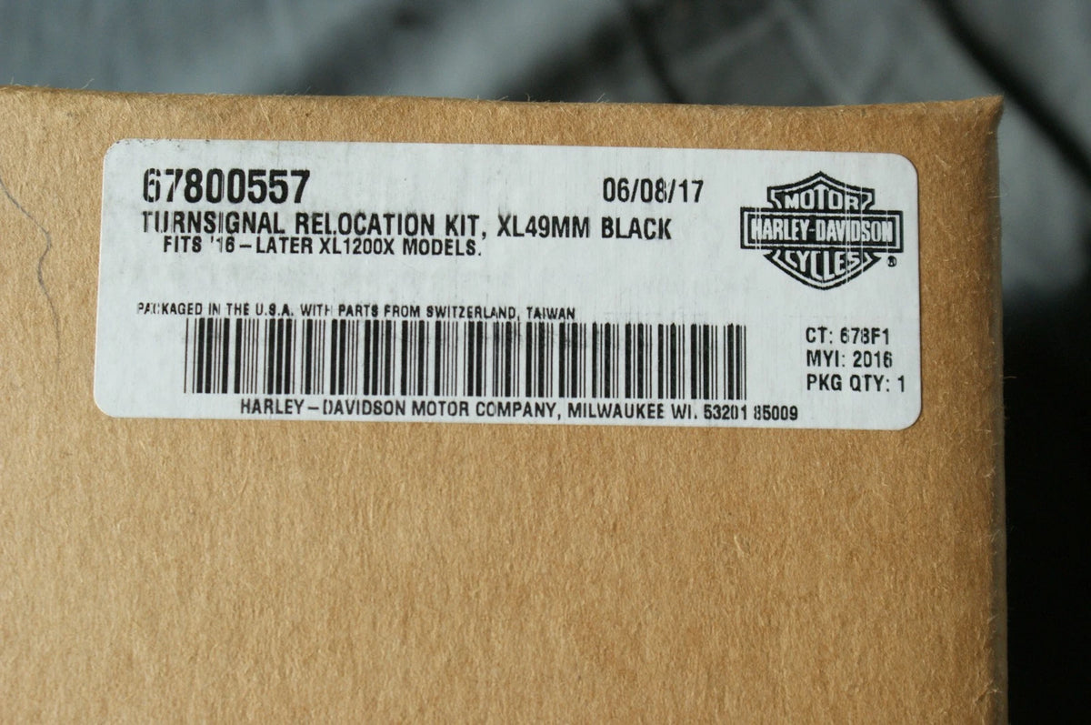 Genuine Harley Davidson kit Turn Signal Relocation XL 49mm 67800557