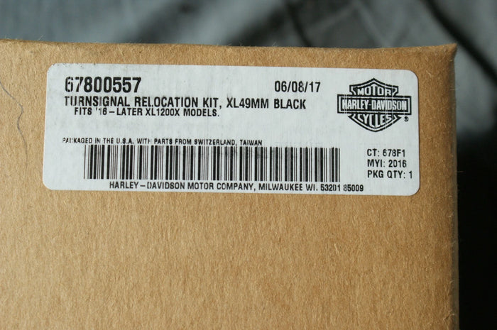 Genuine Harley Davidson kit Turn Signal Relocation XL 49mm 67800557