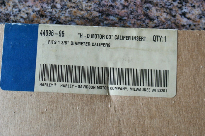 NOS Harley Davidson HD Motor company Caliper insert 1-3/8" - Used for display