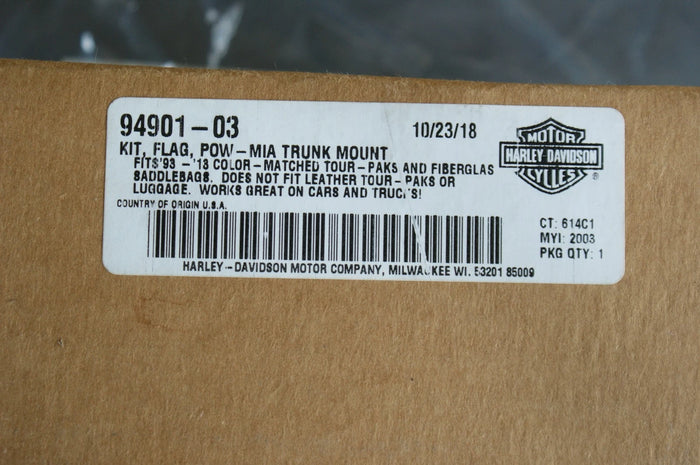 Genuine OEM Harley Davidson POW-MIA flag kit 94901-03