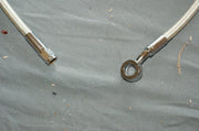 Genuine Harley Davidson stainless braided brake hose 28" OAL Straight / 35 deg