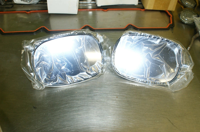 NOS Replacement Mirrors set w/ short post 4 Harley Davidson shovelhead style