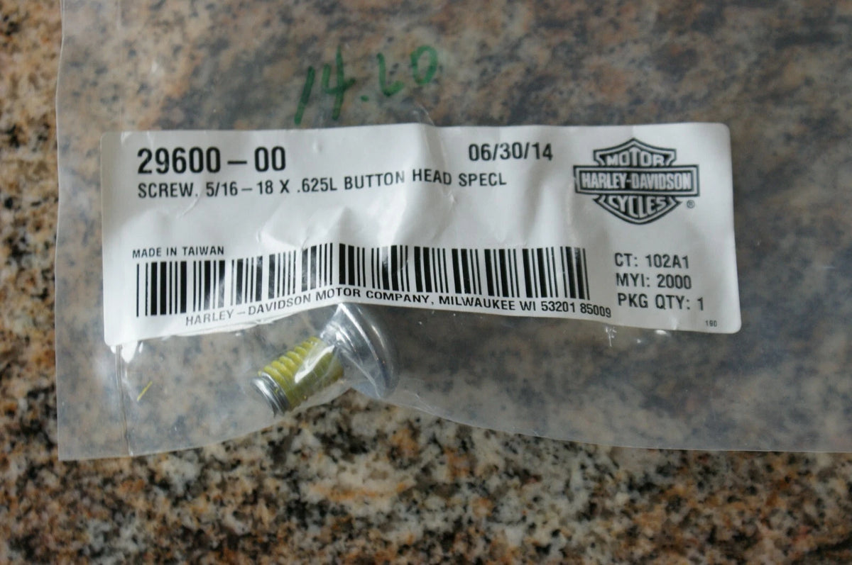 Genuine Harley Davidson screw button head 29600-00