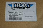 Drag Specialties 102 tooth starter ring gear for Harley Davidson DS-242074