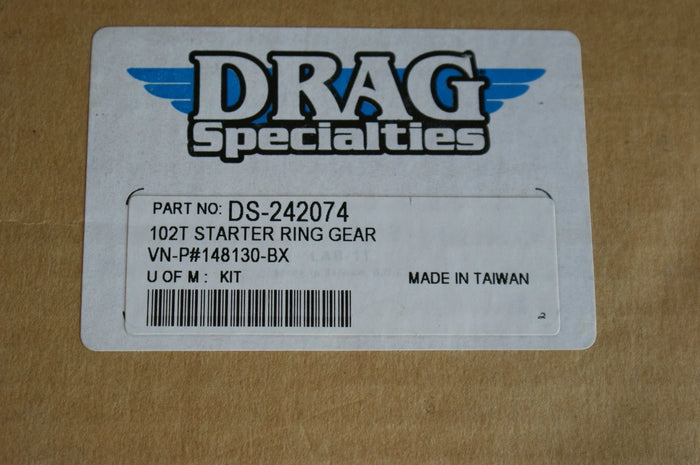 Drag Specialties 102 tooth starter ring gear for Harley Davidson DS-242074