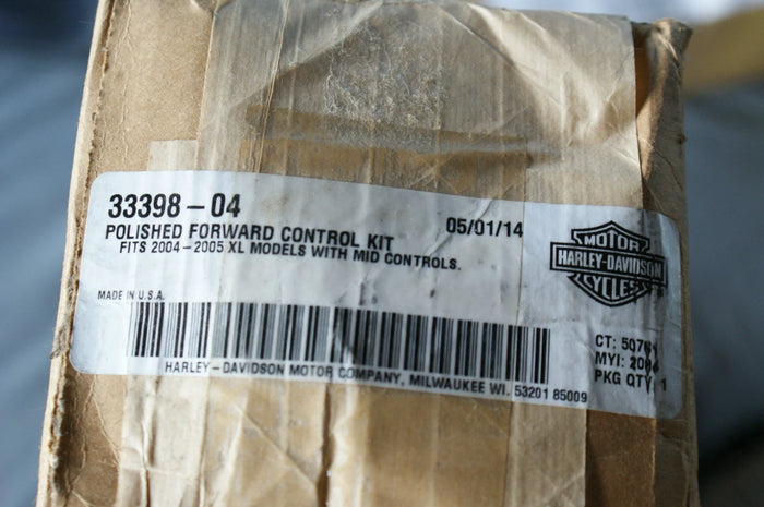 Genuine Harley Davidson Kit Foward Controls Polished XL 33398-04