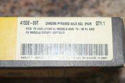 NOS Harley Davidson 41532-89 chrome pyramid axle adjusters used for display only