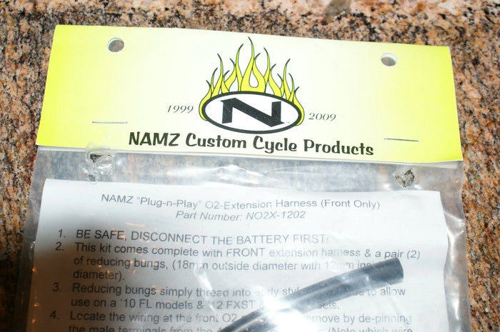 Namz O2 extension Harness 18 / 12 mm NO2X - 1202 new in Package