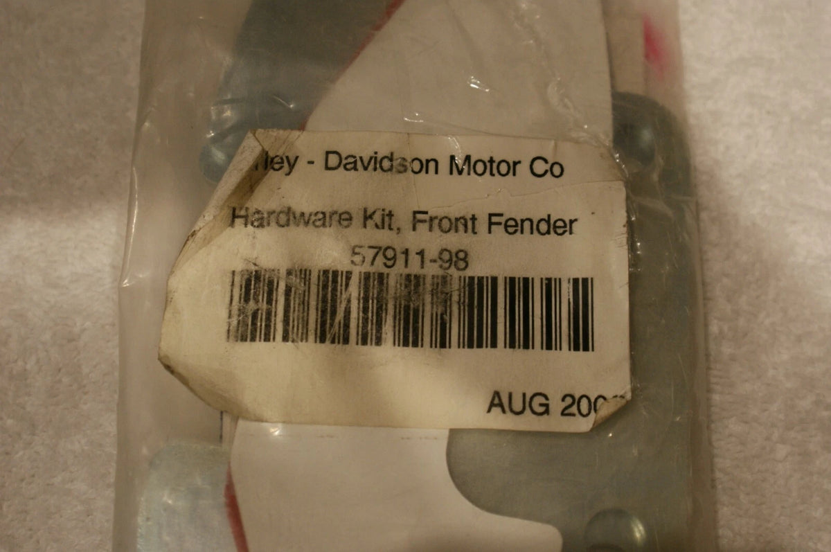 NOS OEM Harley-Davidson Front Fender Hardware kit 57911-98
