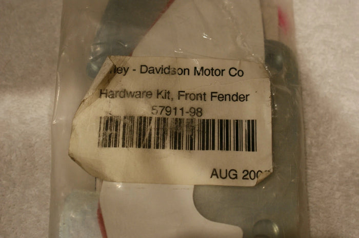 NOS OEM Harley-Davidson Front Fender Hardware kit 57911-98